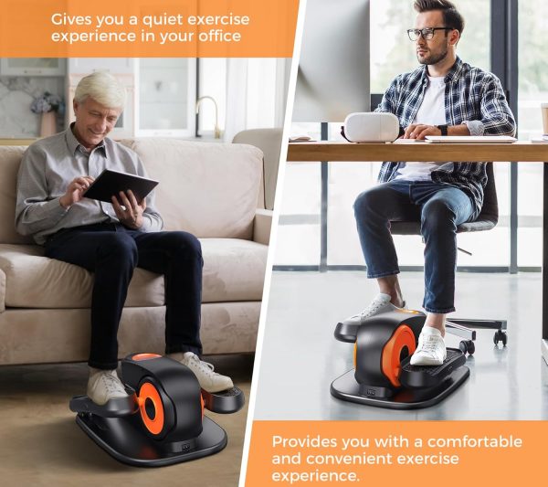 Under Desk Elliptical Machine, Ellipse Leg Exerciser for Seniors, Quiet and - Image 2