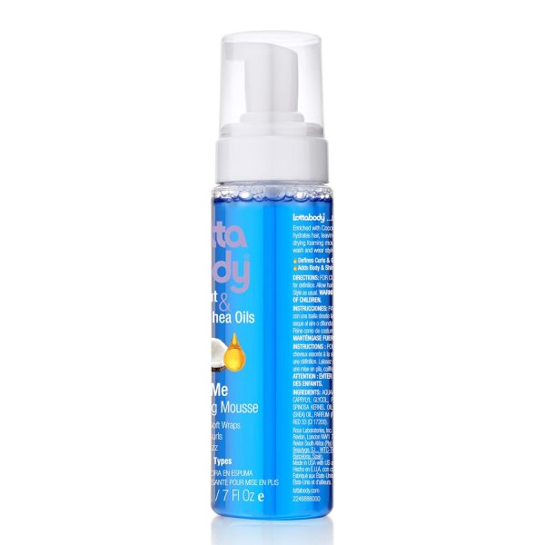 Lottabody Coconut Oil and Shea Wrap Me Foaming Curl Mousse , Creates Soft - Image 6