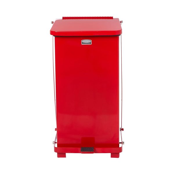 Rubbermaid Commercial Products Defenders Biohazard Steel Trash Can, - Image 2