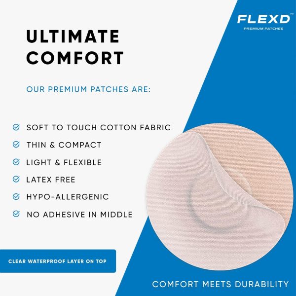 Flexd - Freestyle Waterproof Sensor Covers for Libre 2 & 3 - (30 Pcs) - - Image 4