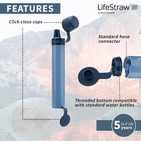 LifeStraw Peak Series Personal Water Filter for Hiking, Camping, Travel, - Image 4