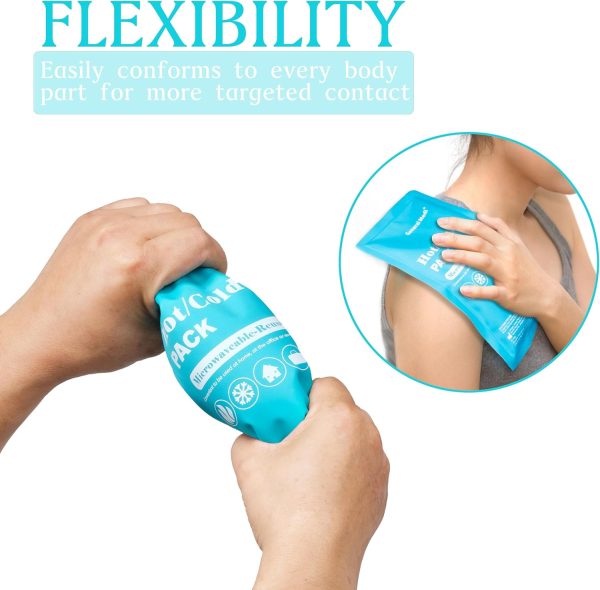 General Medi Hot & Cold Reusable Gel Pack Compress Wrap - Pack of 3 - Great - Image 3
