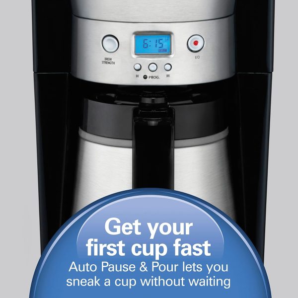 Hamilton Beach Programmable Coffee Maker with 10 Cup Thermal Carafe, 3 - Image 7