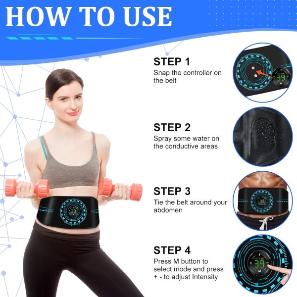 ABS Stimulator, Muscle Machine Workout Equipment, Ab Toning Belt Muscle - Image 3
