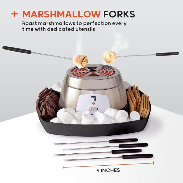 SHARPER IMAGE Electric S'mores Maker [Amazon Exclusive] 8-Piece Kit, 6 - Image 6