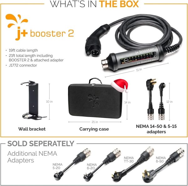 Portable Level 2 EV Charger (240V, 40A) J1772 Charge, Portable Electric Car - Image 6
