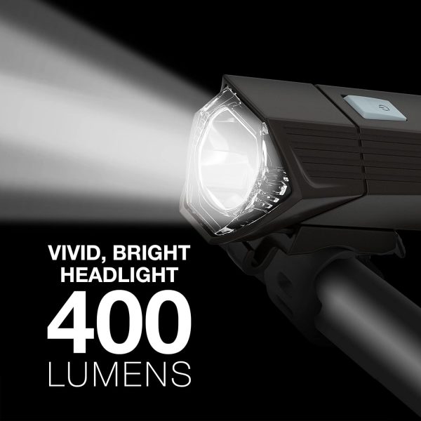 Energizer X400 Rechargeable Bike Light, IPX4 Water Resistant, Compact and - Image 3