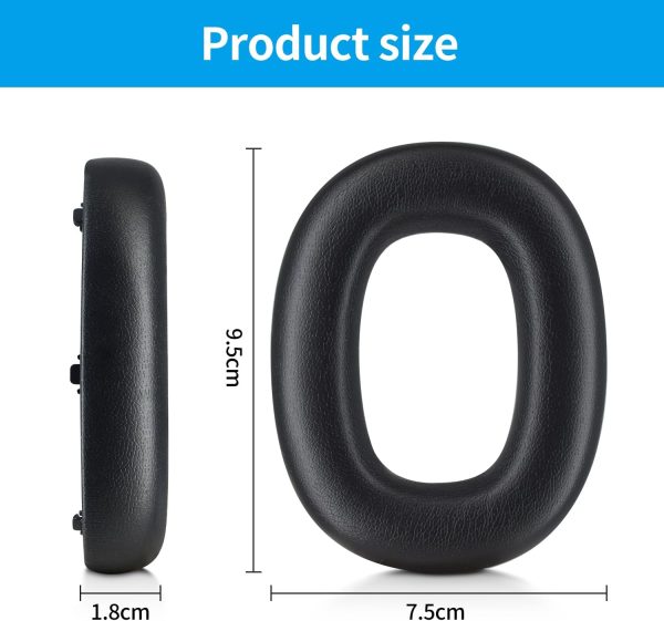 Replacement Earpads Cushion for Bowers&Wilkins PX8 Headphones (Black) - Image 5
