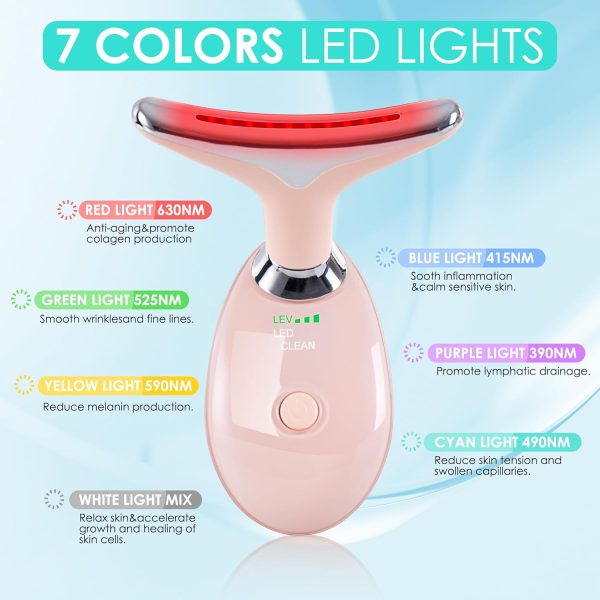Facial Massager for Face and Neck, Red-Light-Therapy-for-Face and Neck, - Image 2