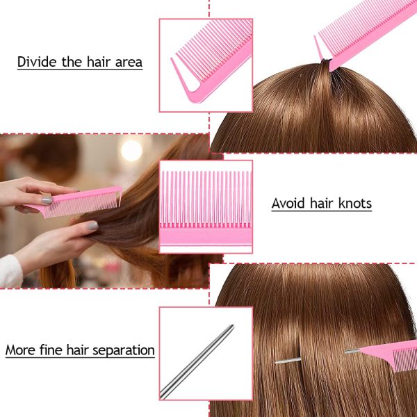 TsMADDTs Hair Styling Tool Set - 3 Pcs French Braid Tool, Rat Tail Comb, - Image 4