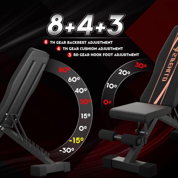 Weight Bench, Adjustable Weight Bench Press,1000 Lb Stable Workout - Image 4