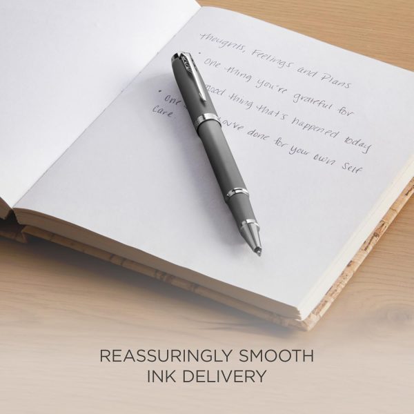 Parker IM Writing Rituals Rollerball Pen Grey Finish with Gradient Chrome - Image 6
