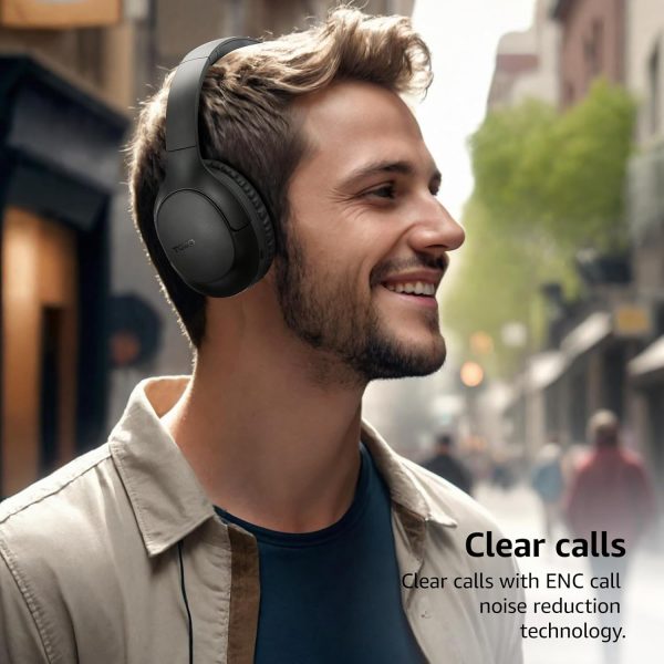 TOZO Bluetooth 5.4 Over Ear Headphones, ENC Call Noise Cancelling Mic, - Image 4