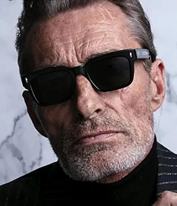 EYLRIM Square Frame Sunglasses for Women Men Trendy Chunky Rectangle Sun - Image 4