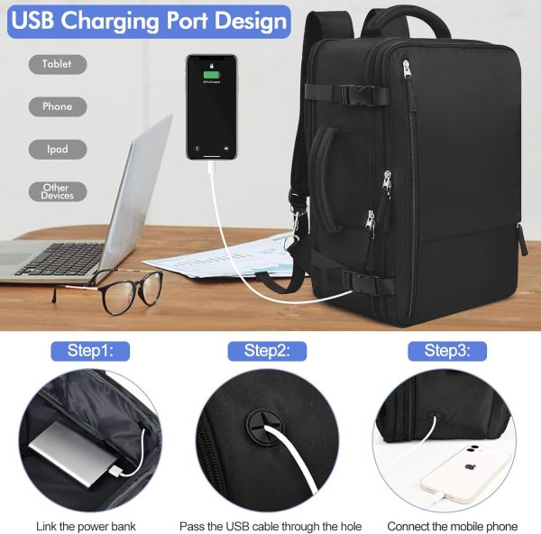 Travel Backpackfor Men Women Flight Approved, Carry-on Backpack Personal - Image 3