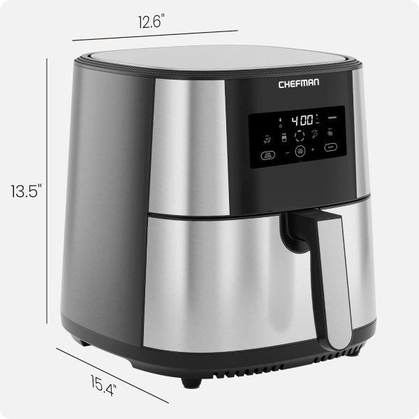 Chefman TurboFry® Touch Air Fryer, XL 8-Qt Family Size, One-Touch Digital - Image 7