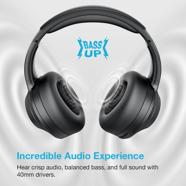 Hybrid Active Noise Cancelling Headphones, Wireless Over Ear Bluetooth - Image 6