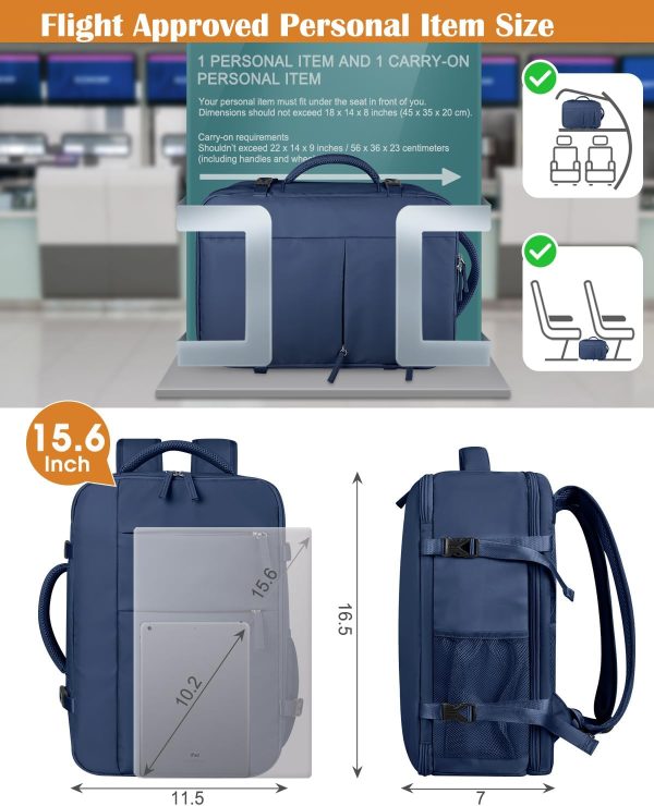 Capolo Travel Backpack for Women Men Waterproof Laptop Backpack Airlines - Image 6