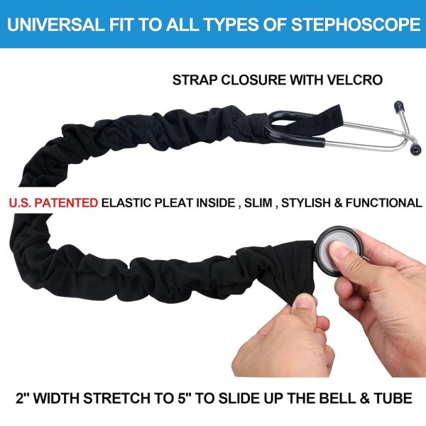 ABAMERICA Stretchy Stethoscope Cover Scrunchie, Stretchy Slim Looking - Image 4