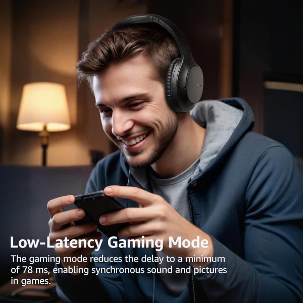 TOZO Bluetooth 5.4 Over Ear Headphones, ENC Call Noise Cancelling Mic, - Image 3