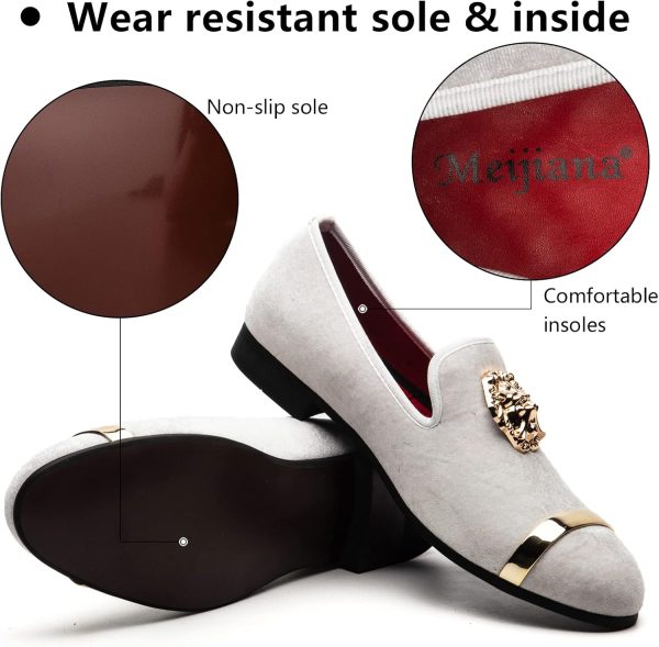 Meijiana Men's Fashion Classic Loafers Luxury Loafer Shoes and Weeding - Image 3