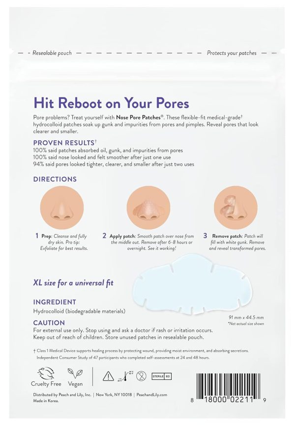 Peach Slices | Nose Pore Patches | Medical-Grade Hydrocolloid | Targets - Image 4