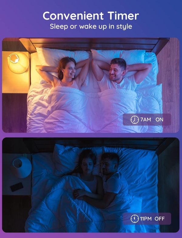 Govee Smart Light Bulbs, Color Changing Light Bulb, Work with Alexa and - Image 4