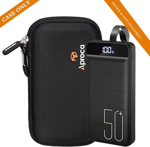 Aproca Black Portable Hard Storage Case, for Morfec Power Bank Fast - Image 5