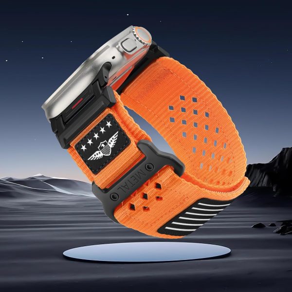 Rugged Nylon Band for Apple Watch Ultra 2 Bands for Men 49mm 46mm 45mm 44mm - Image 7