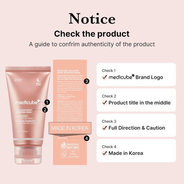 Medicube Collagen Overnight Wrapping Peel Off Facial Mask Pack - Elasticity - Image 3