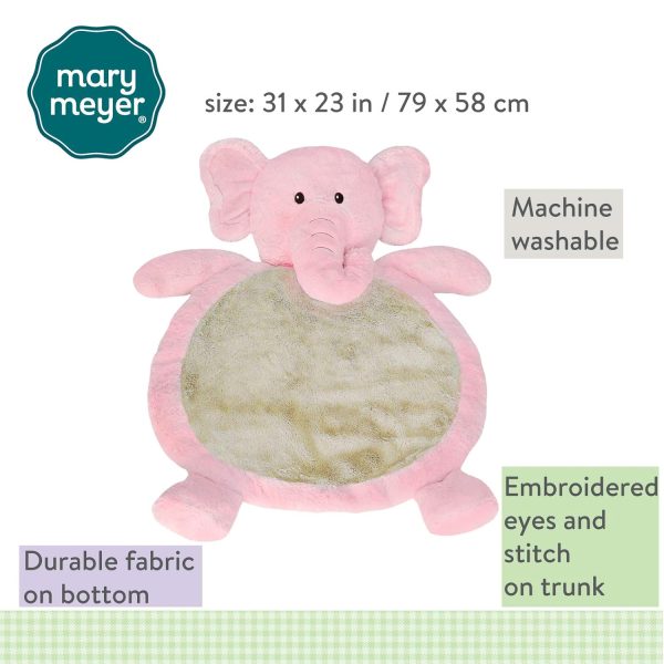 Mary Meyer Bestever Baby Mat, Elephant Pink - Image 4