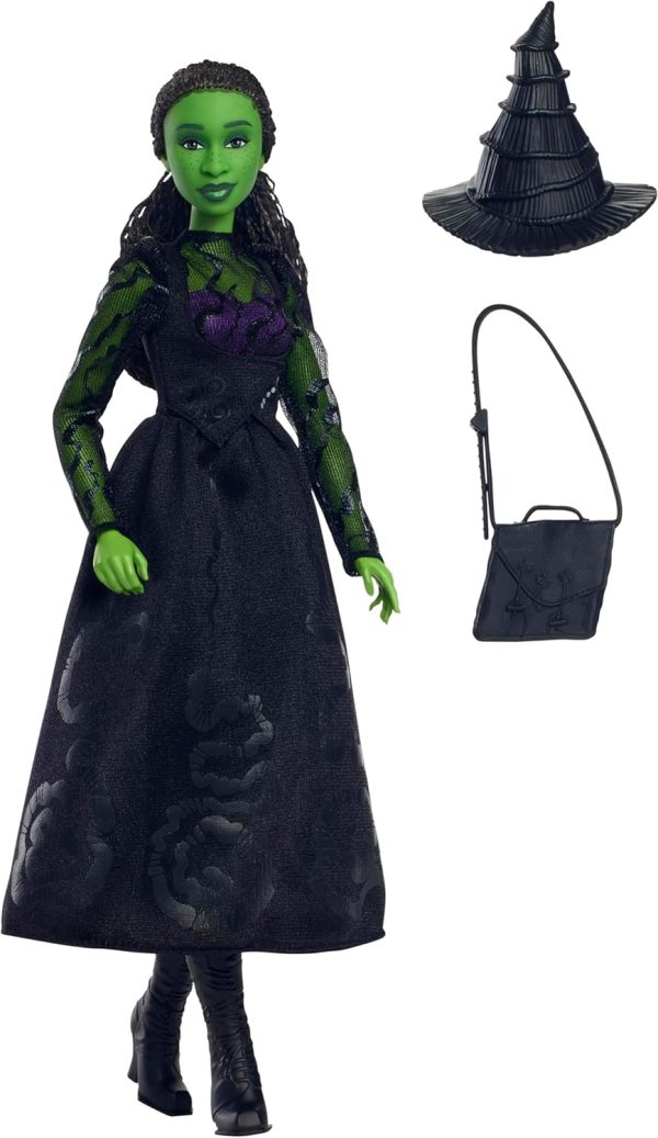 Mattel Universal Wicked Elphaba Fashion Doll & Accessories with Green Skin, - Image 5