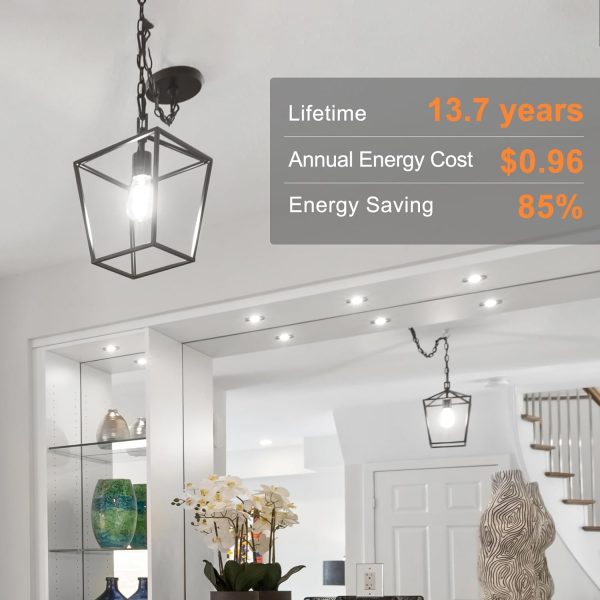 TJOY Edison Light Bulbs 60W Equivalent, Dimmable Vintage LED Light Bulbs, - Image 6