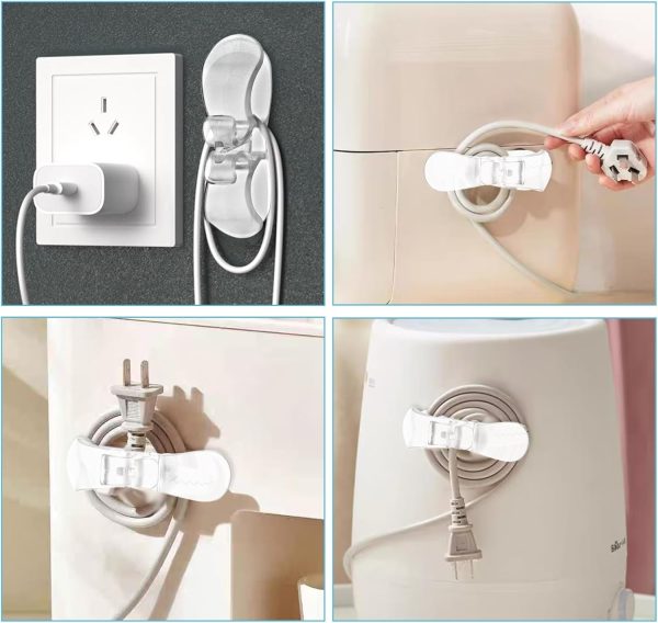 6Pcs Appliance Cord Organizer for Kitchen Appliances Cord Wrap Adhesive - Image 2