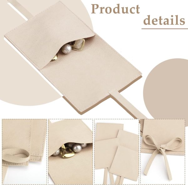 40 Pcs Microfiber Jewelry Pouch 8x8 cm Jewelry Packaging Bag Luxury Small - Image 3