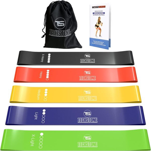 TechStone Resistance Bands Set for Men and Women, Pack of 5 Different - Image 3
