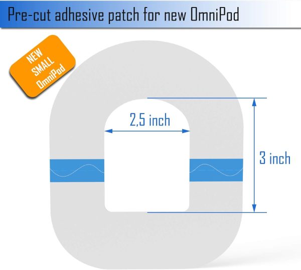 Adhesive Patches Pre-Cut for Omnipod 5, Dash – Pack of 25 – Waterproof, - Image 6