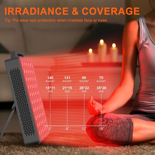 Red Light Therapy, 660nm 850nm Red Near Infrared Light Device with 60 Dual - Image 6