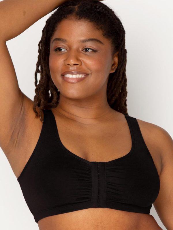Fruit of the Loom Women's Front Close Sports Bra - Cotton Blend, Easy Fit & - Image 2