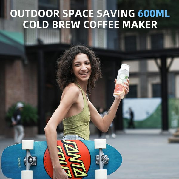 MHW-3BOMBER Cold Brew Coffee Maker 600ml/20oz Cold Brew Pitcher For Space - Image 4