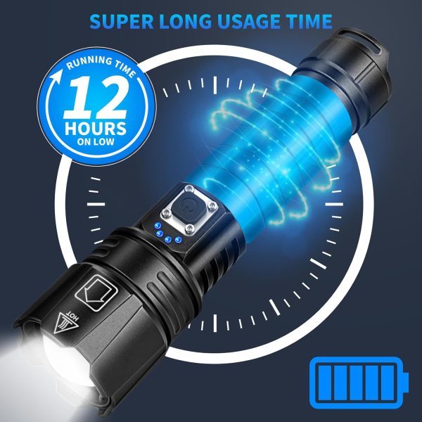 Rechargeable Flashlights High Lumens, 990,000 Lumen Super Bright Led - Image 3