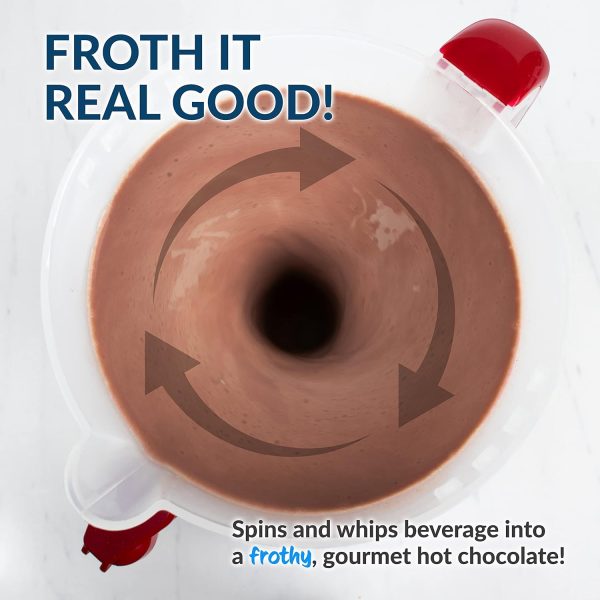 Nostalgia Retro Frother and Hot Chocolate Maker and Dispenser, 32 Oz, for - Image 3