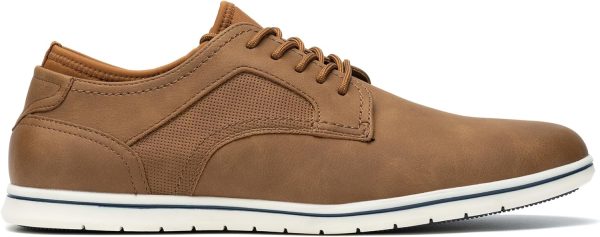 Cestfini Mens Casual Dress Shoes Brown Dress Sneakers Comfortable Fashion - Image 2