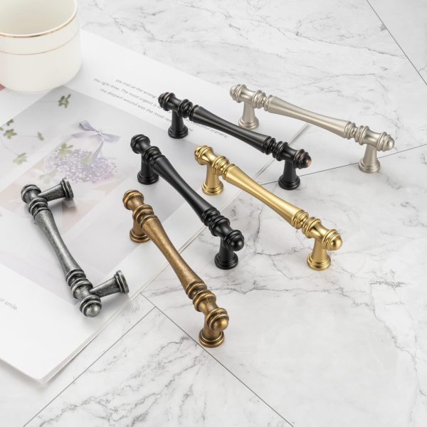 KOOFIZO 20-Pack Classical Cabinet Pull - Black Furniture Handle, 5 Inch - Image 7