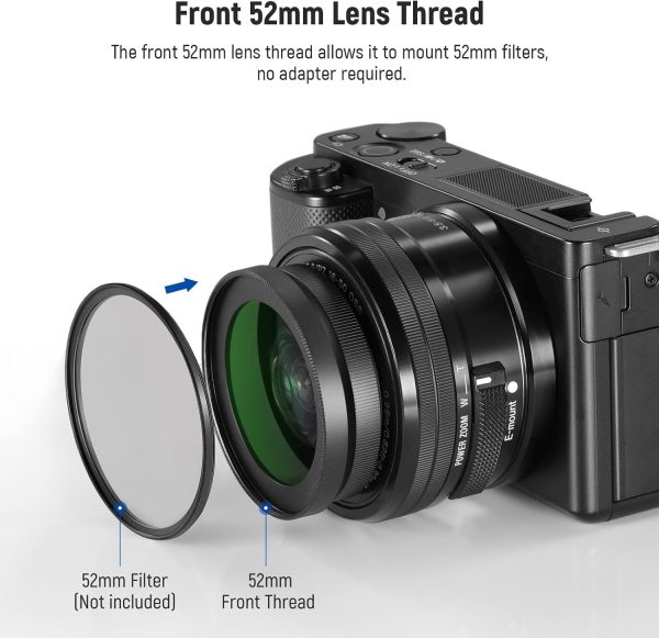 NEEWER 40.5mm HD Wide Angle Lens Compatible with Sony ZV-1F ZV-E10 A5000 - Image 7