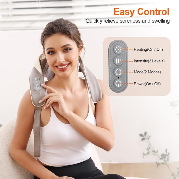 Neck Massager, Cordless Deep Tissue 4D [Imitation Human Hand Kneading] - Image 6