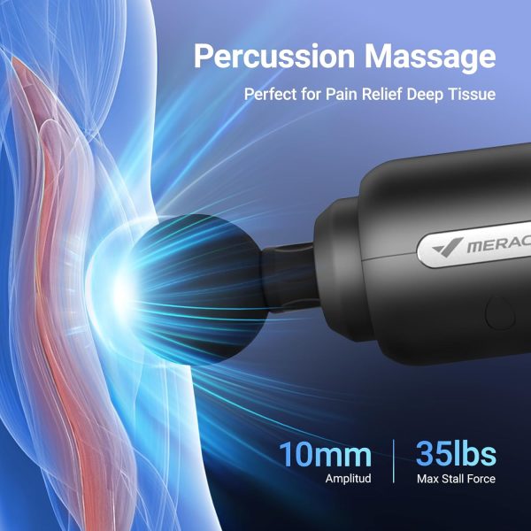 MERACH Massage Gun with 10mm Amplitude, Percussion Massage Tools with 6 - Image 4