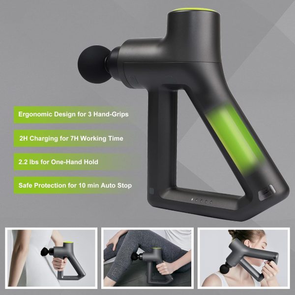 Massage Gun, XFT Percussive Muscle Massager, Handheld Deep Tissue Massage - Image 4