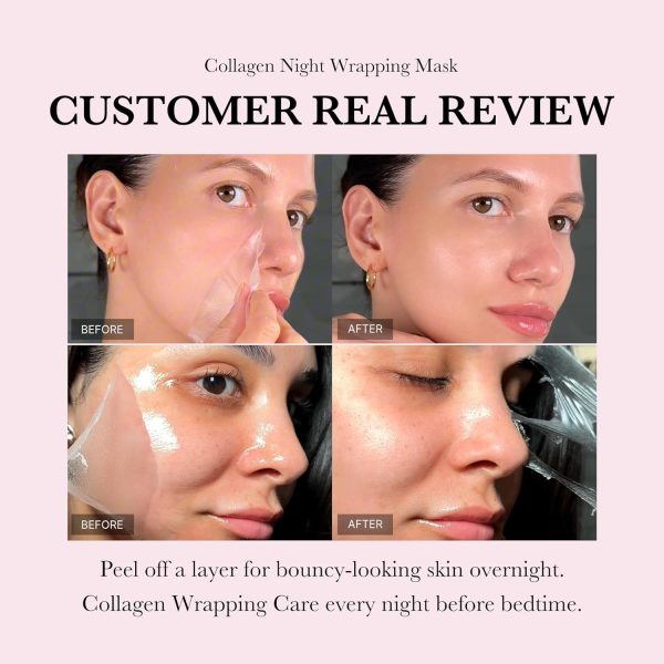 Medicube Collagen Overnight Wrapping Peel Off Facial Mask Pack - Elasticity - Image 6