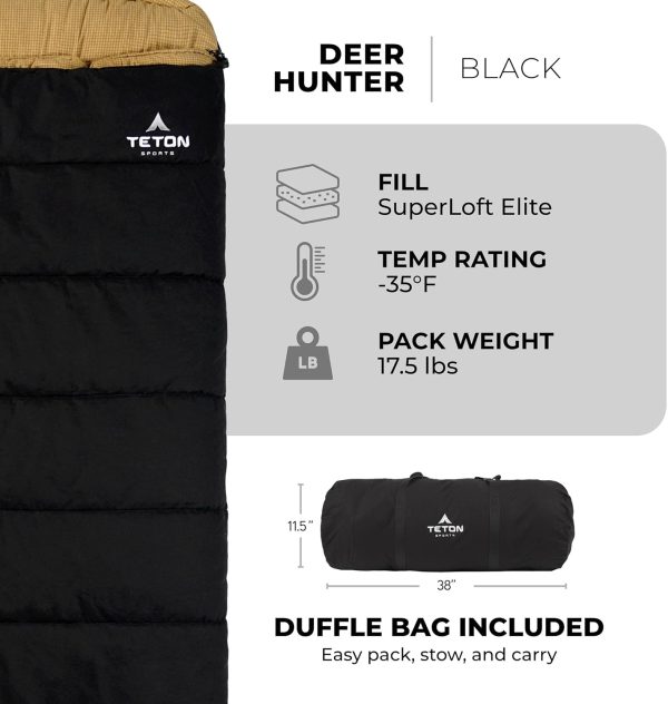 TETON Sports -35F and 0F Degree Sleeping Bag. Warm and Comfortable Camping - Image 3
